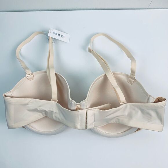 NWT Gap Body women’s light cream Peach t-shirt underwires bra multi-way size 34B - Picture 2 of 9